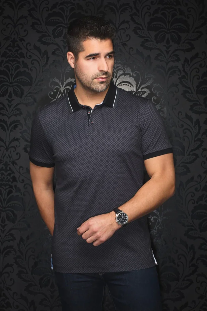 polo-fairmont-black-479792-700x1050 Au Noir Stretch Short-Sleeve Polo | Fairmont Black - Image 1