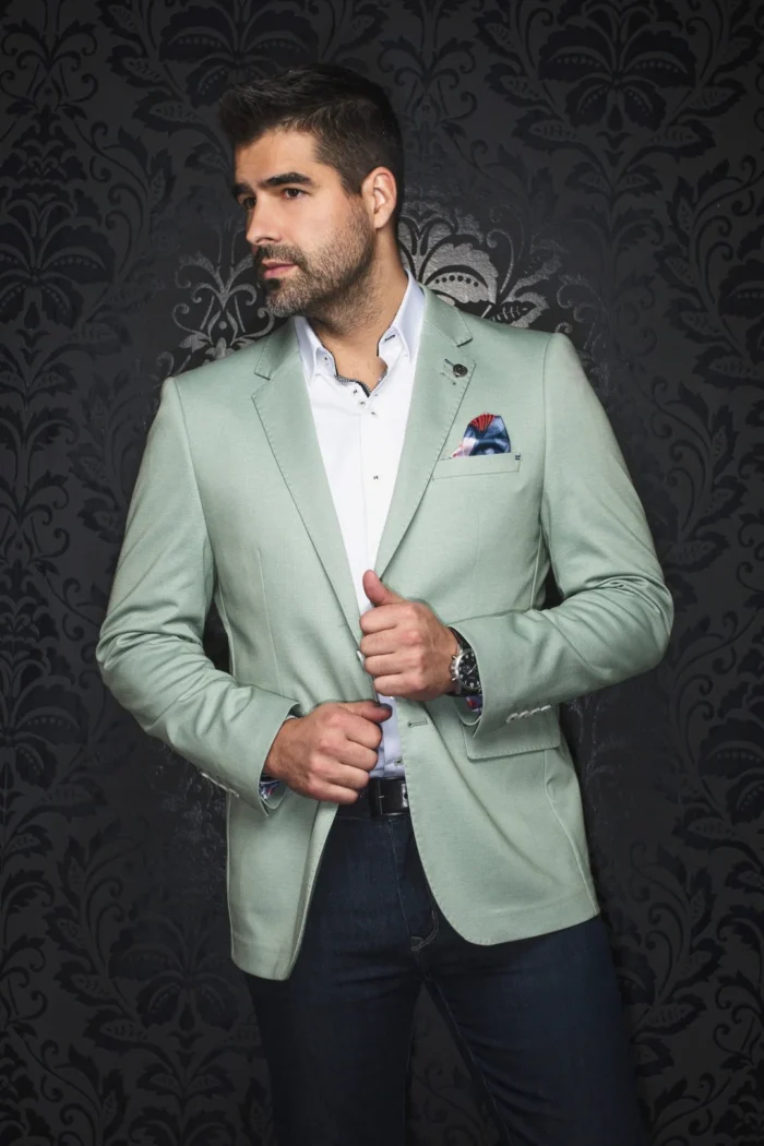 veston-glover-green-402655-700x1050 Au Noir Stretch Blazer | Veston Glover Green - Image 1